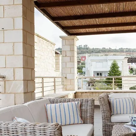 Contemporary Maisonette With Sea View Roof Terrace * Limenas Chersonisou