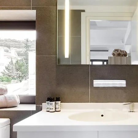 Contemporary Maisonette With Sea View Roof Terrace Apartment Limenas Chersonisou